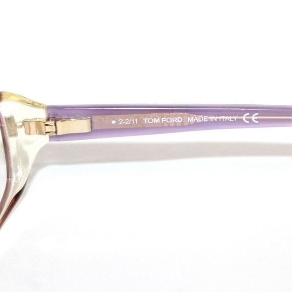 NEW TOM FORD TF 5213 050 BROWN CRYSTAL AUTHENTIC EYEGLASSES FT 54-16-135 ITALY - Picture 4 of 6